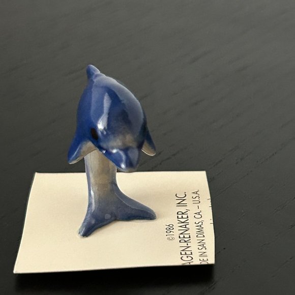 Hagen Renaker Ceramic Miniature Jumping Dolphin Porpoise Animal Figure Figurine - Picture 5 of 12